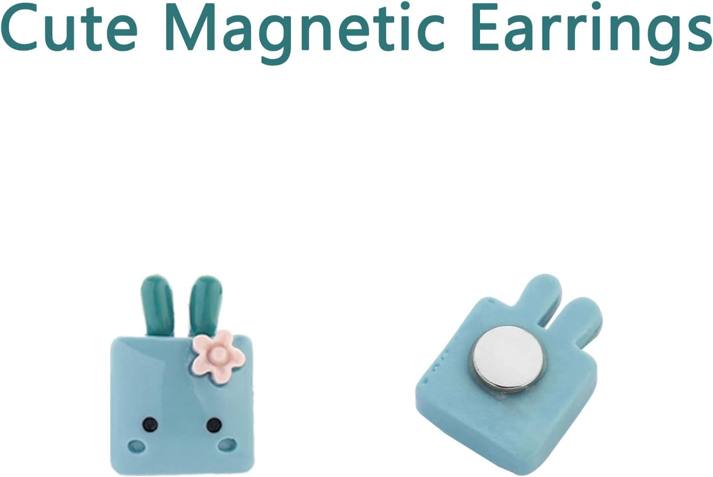 NEWITIN 30 Pairs Magnetic Stud Earrings for Girls Clip on Earring Hypoallergenic Magnet Studs Non Piercing Girls Earring Cute Magnetic Earrings for Kids Women