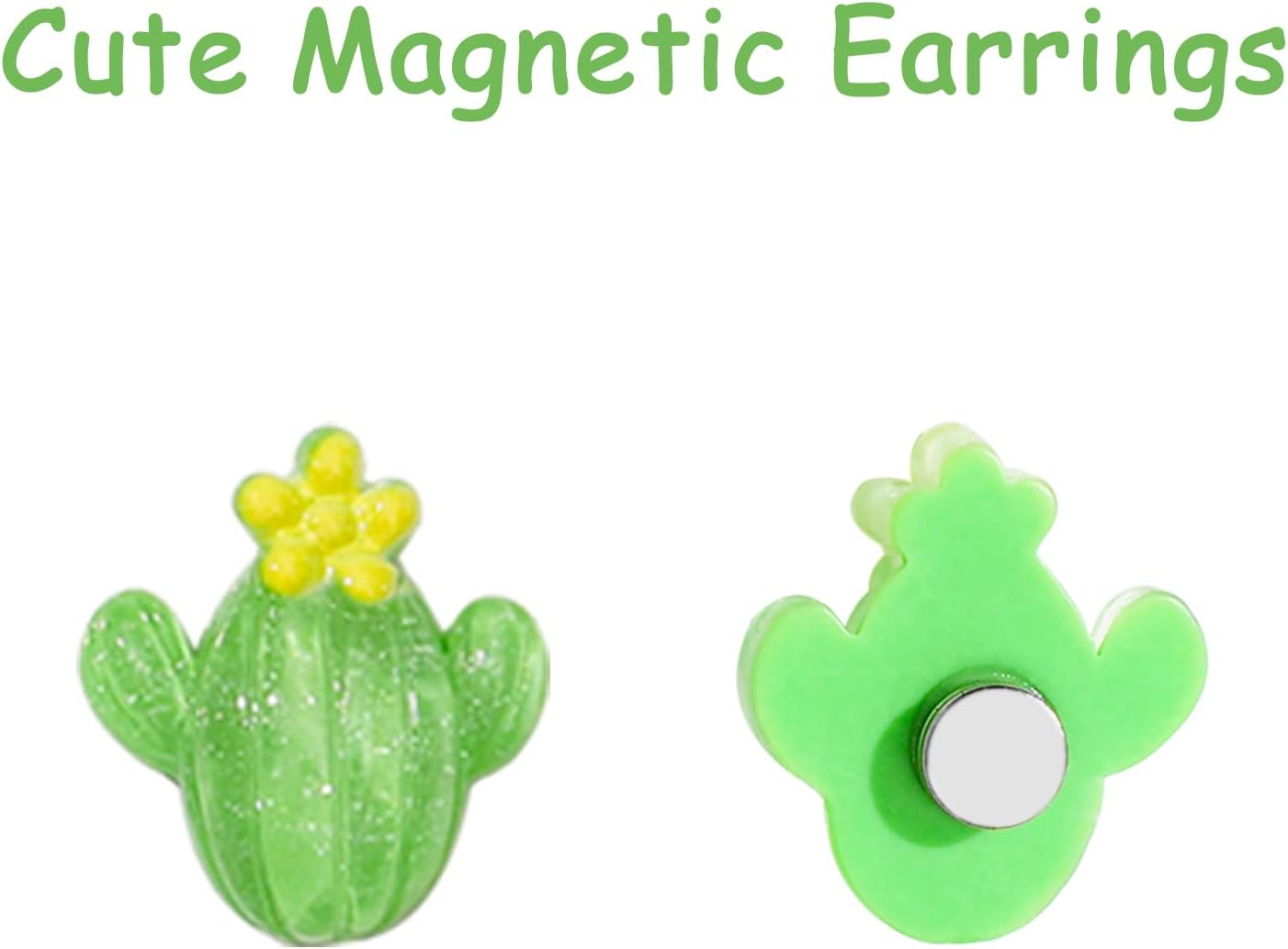 NEWITIN 30 Pairs Magnetic Stud Earrings for Girls Clip on Earring Hypoallergenic Magnet Studs Non Piercing Girls Earring Cute Magnetic Earrings for Kids Women