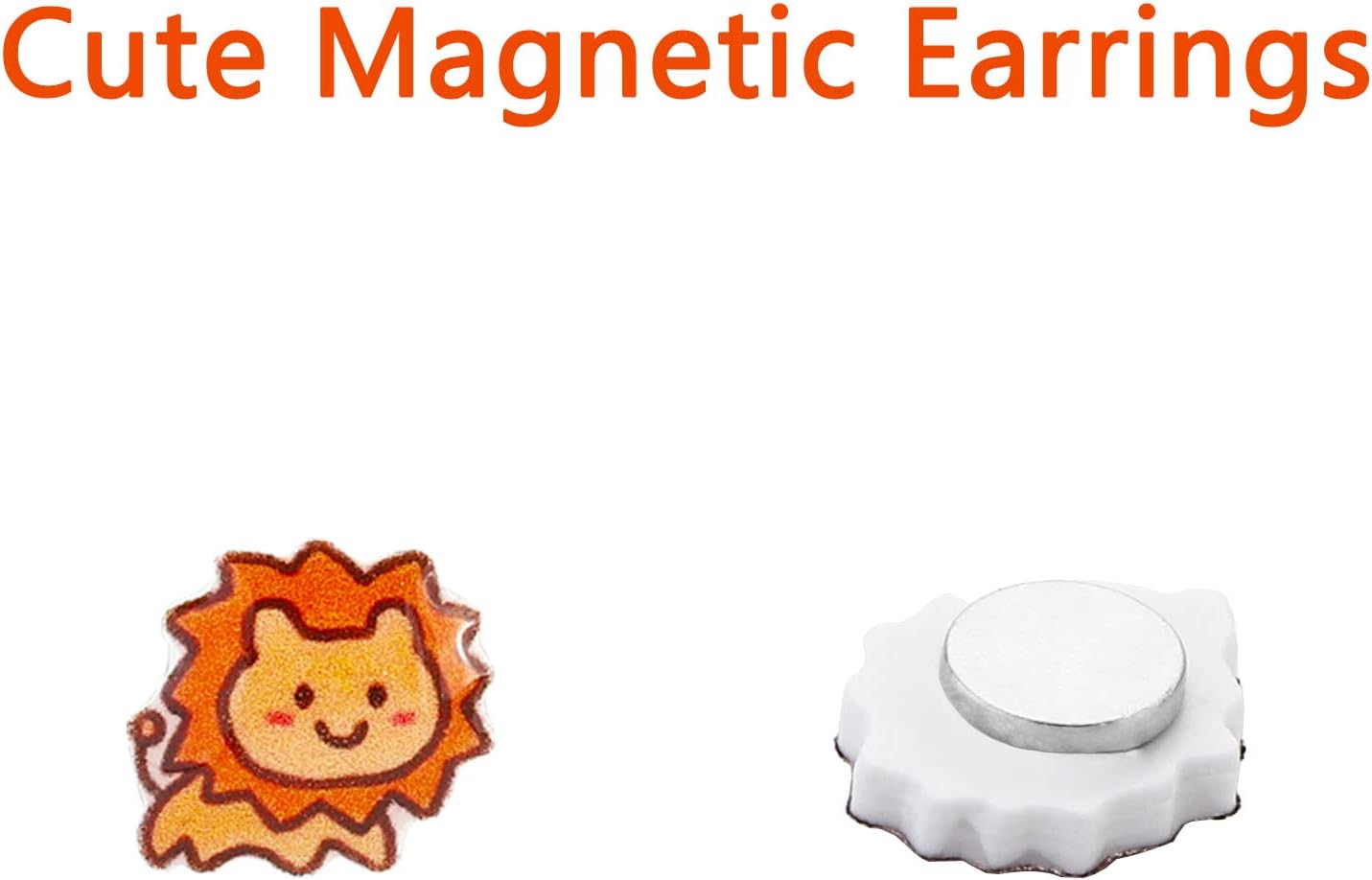 NEWITIN 30 Pairs Magnetic Stud Earrings for Girls Clip on Earring Hypoallergenic Magnet Studs Non Piercing Girls Earring Cute Magnetic Earrings for Kids Women