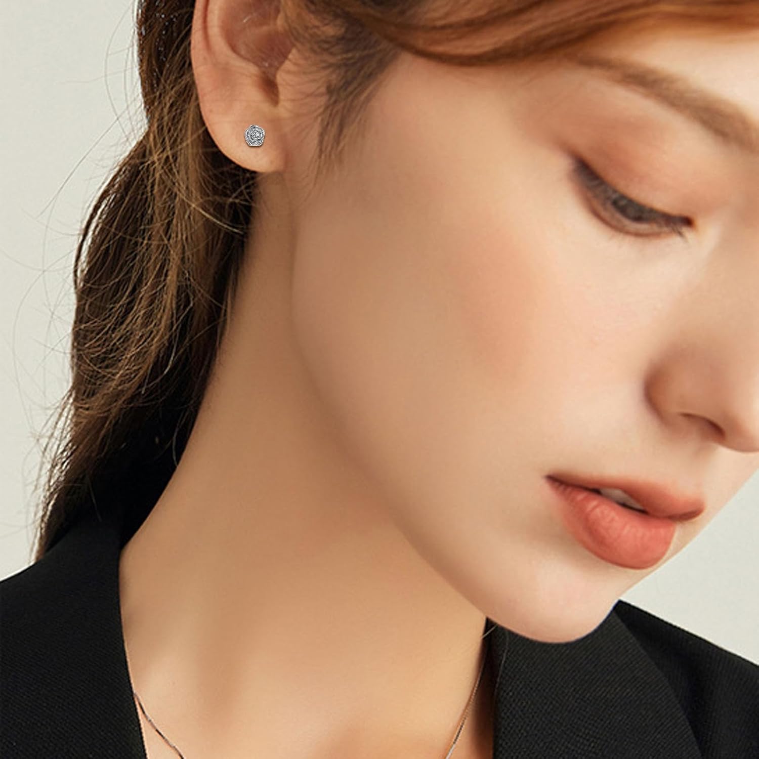 NEWITIN 16 Pairs Screw Back Earrings for Women Hypoallergenic Earring Surgical Steel Stud Earring Flat Back Cubic Zirconia Opal Moonstone Small Stud Earrings for Women